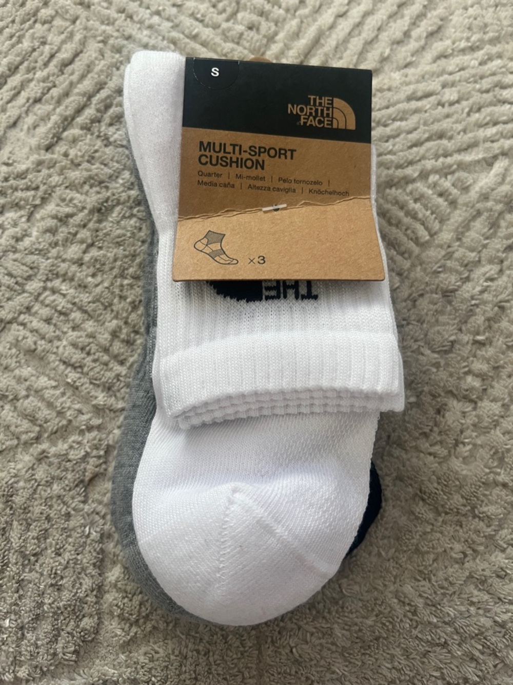 Women’s North Face Multi Sport Cushioned Quarter Socks (3 pack)